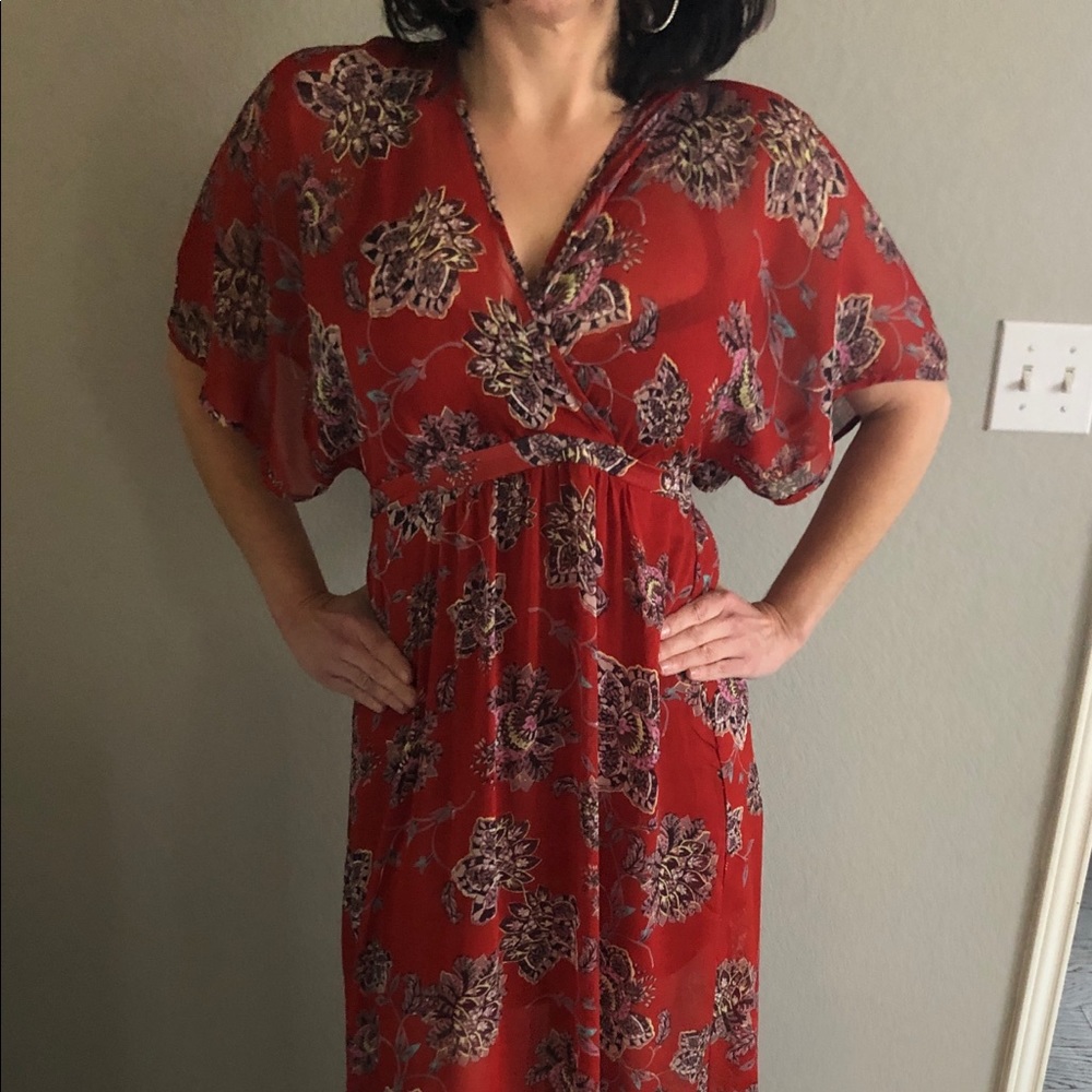 Kimono Style Maxi Dress